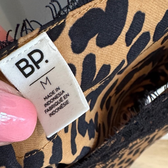 BP Leopard Print Camisole with Black Lace - Picture 3 of 4